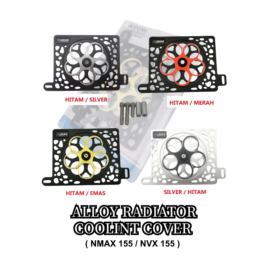 NVX V1 V2 / NMAX V1 V2 ALLOY RADIATOR COVER SPINNER | Shopee Malaysia