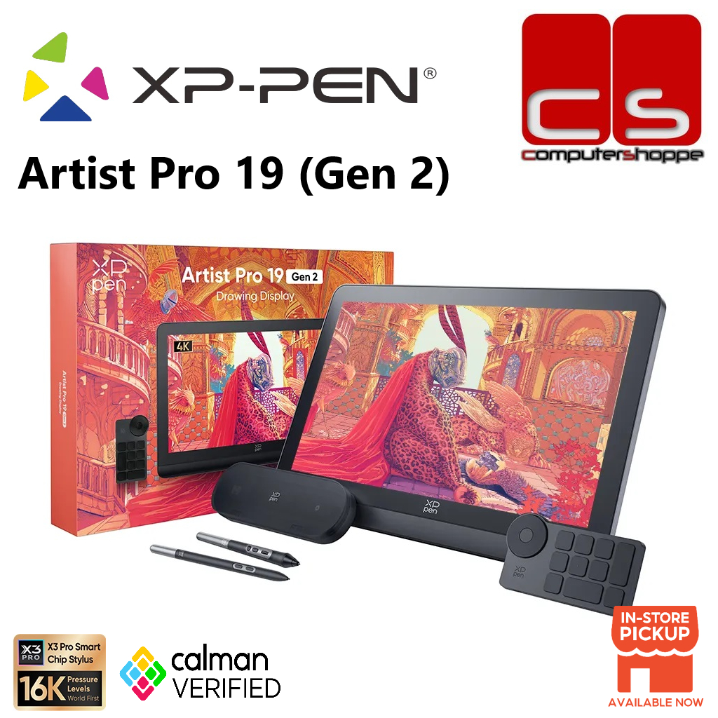 XPPen Artist Pro 19 (Gen 2) 18.4'' 4K Display Drawing Tablet Shopee