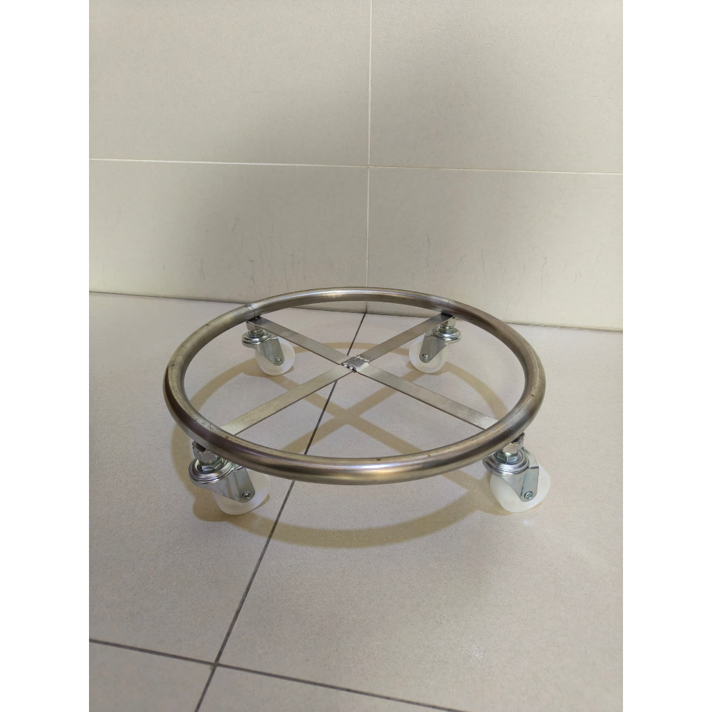 Heavy Duty Thick 4 Wheel Stainless Steel Gas Tank Roller Stand/ Nylon ...