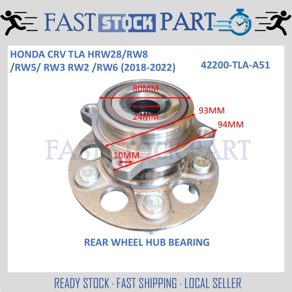 1PC REAR WHEEL HUB BEARING - 42200-TLA-A51 HONDA CRV TLA HRW28/ RW8 ...