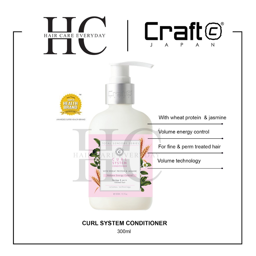 Craft Curl Control Hair Conditioner 300ml ( Volumex Technology / For ...