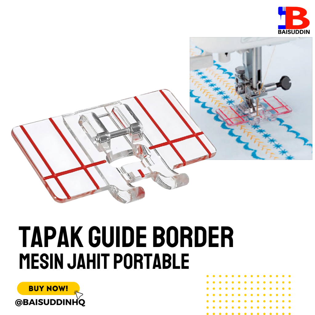 Tapak Garis Panduan Border Plastik Lutsinar Clear / Plastic Clear Foot ...
