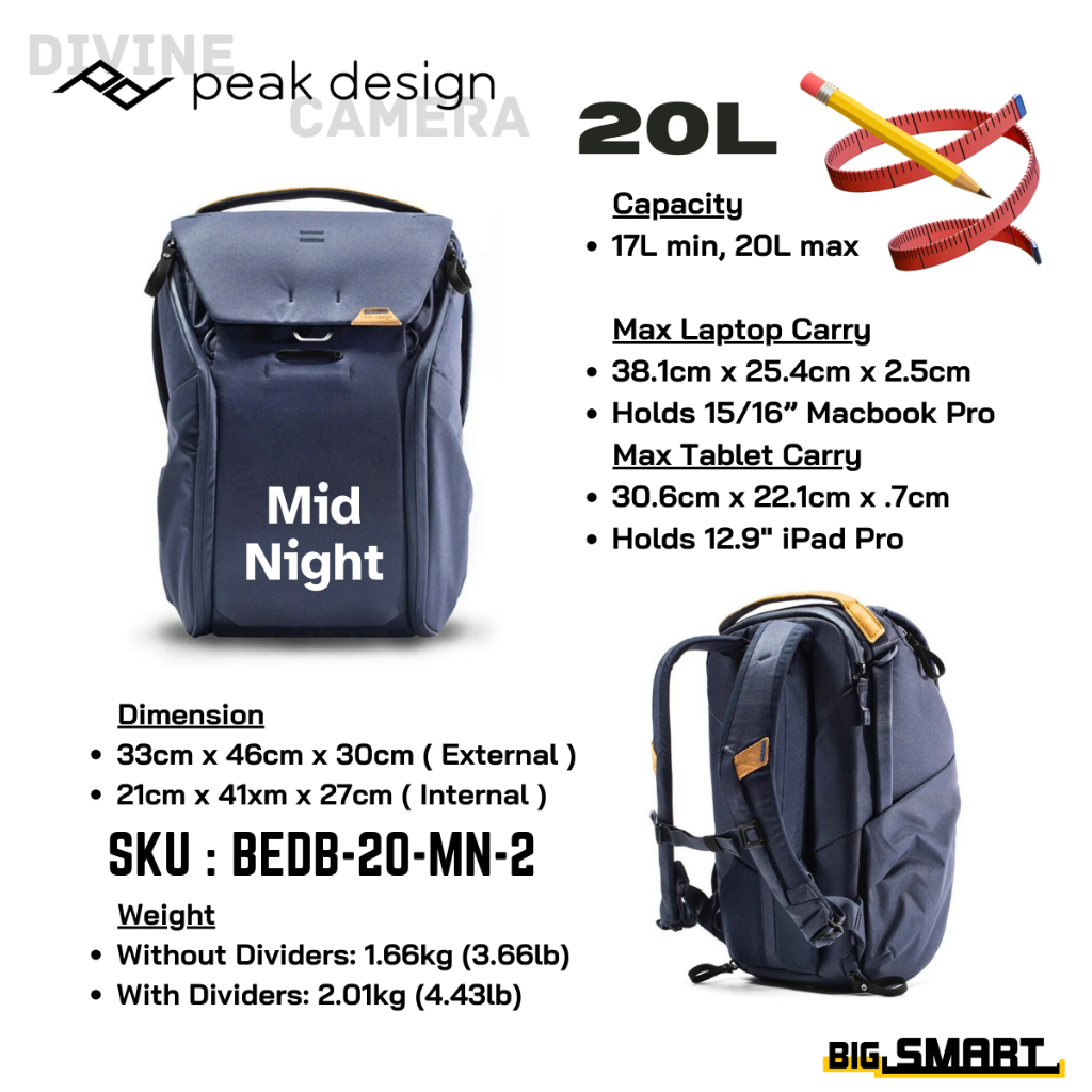 Peak Design Everyday Backpack V2 20L 30L Shopee Malaysia