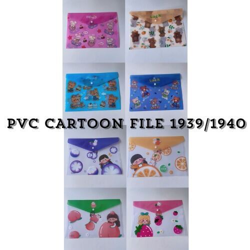 A4 PVC Fancy Cartoon Holder Button File Folder / Popular Plastic Files ...