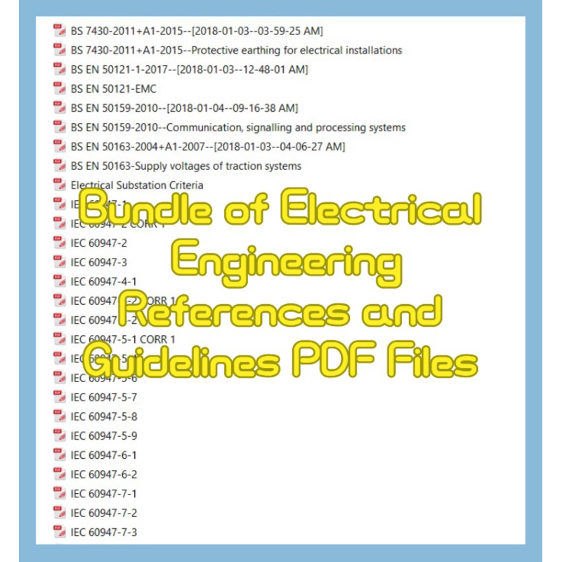 Bundle of Electrical Engineering References and Guidelines PDF Files ...