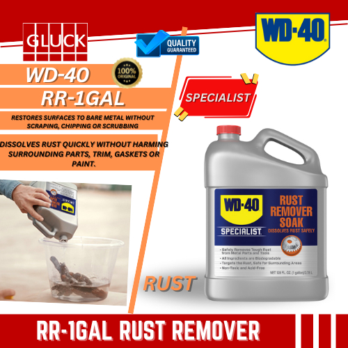 WD-40 SPECIALIST (RR-1GAL) RUST REMOVER SOAK | Restores surfaces to ...