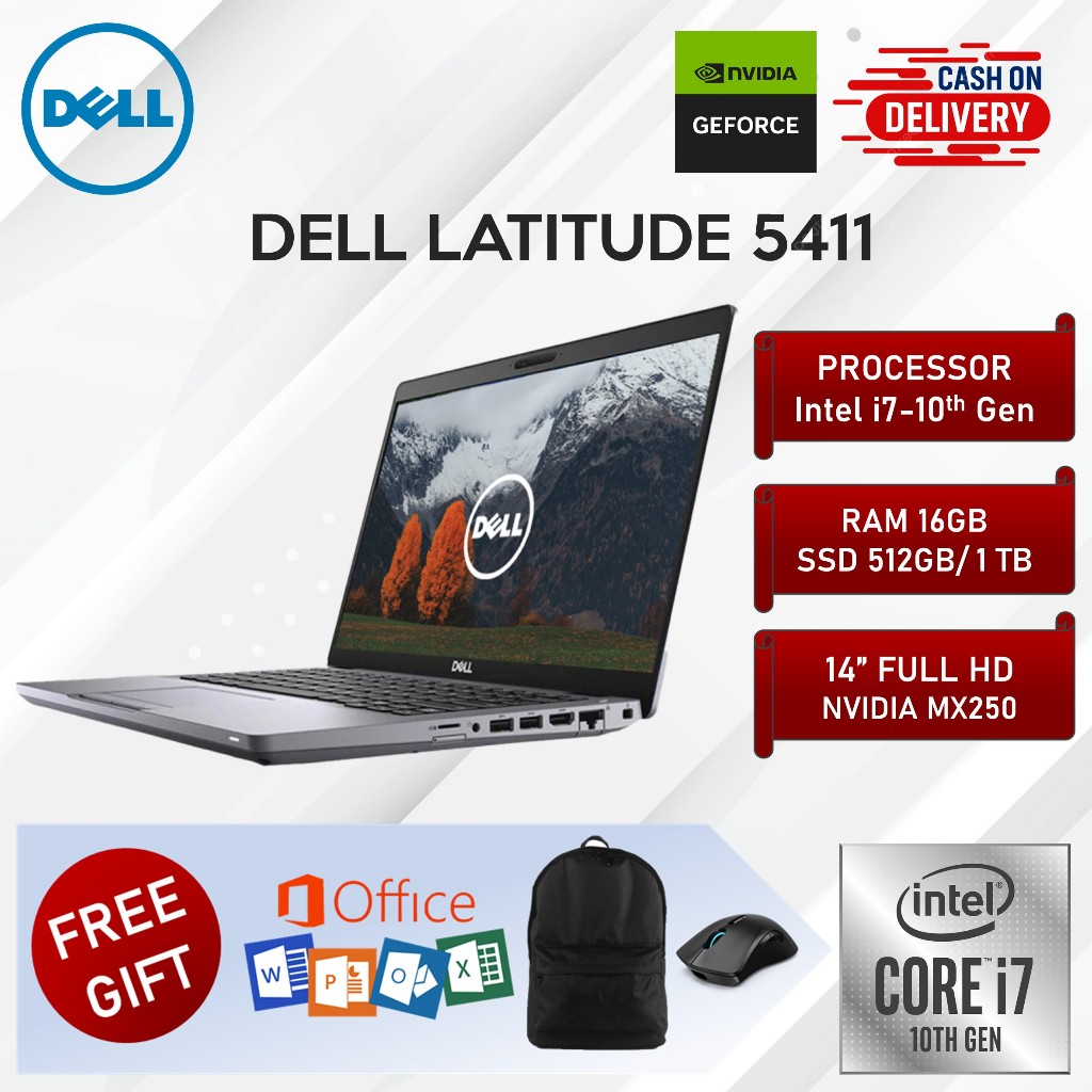 Dell Latitude 5411 Laptop i7 10th Gen 16GB RAM 512GB 1TB SSD 14 Inch