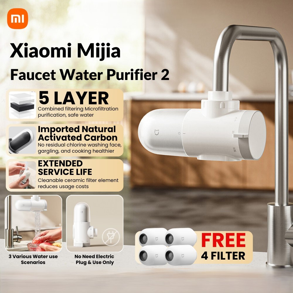 Xiaomi Mijia Faucet Water Purifier 2 Purifier Carbon Filter Tap ...