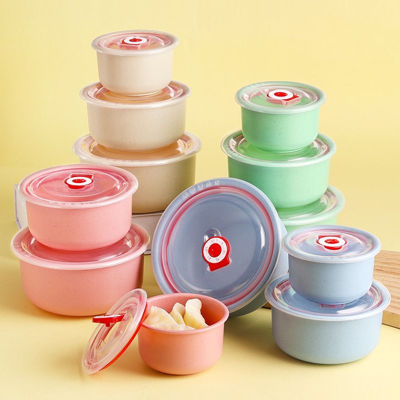 3 in 1 Set 】Snack Bowls Rice Bowls Wheat Straw Fiber Snack Bowls,Eco ...