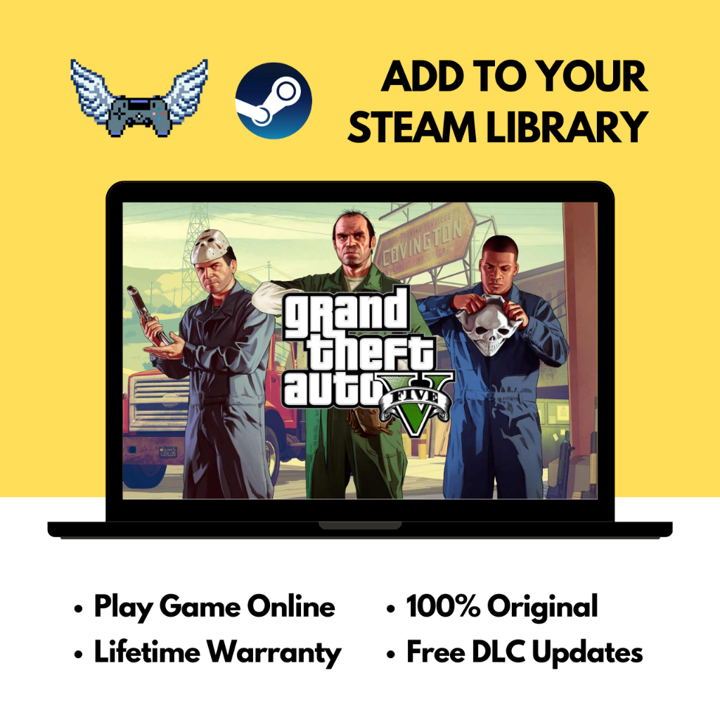 [PLAY NOW] GTA 5 Grand Theft Auto V Own Steam Account, Offline Mode Shopee Malaysia