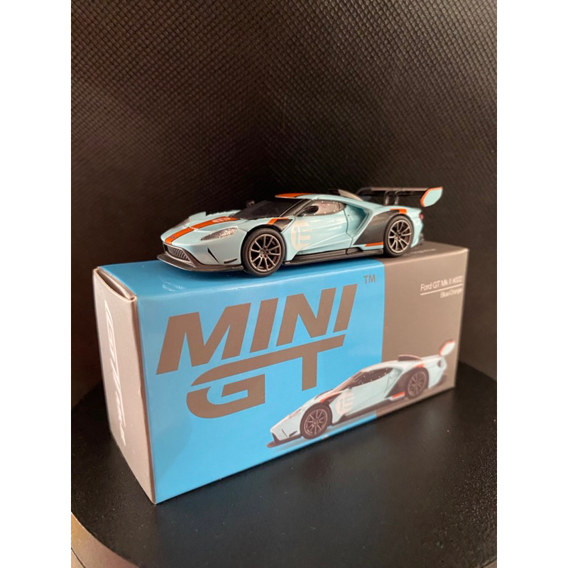 MINI GT FORD GT MK II #002 BLUE/ORANGE | Shopee Malaysia