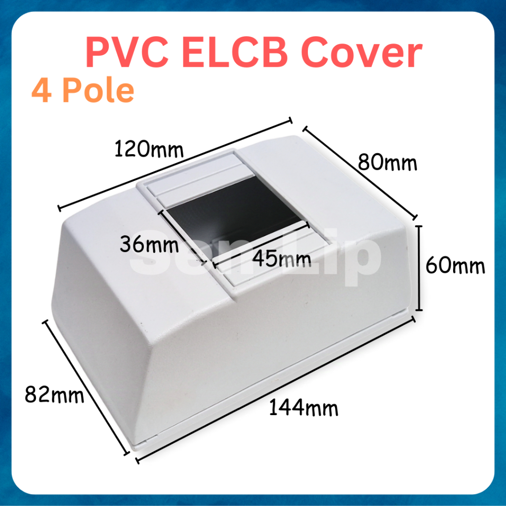 PVC ELCB Cover (2 Pole / 4 Pole) / Enclosure Box | Shopee Malaysia