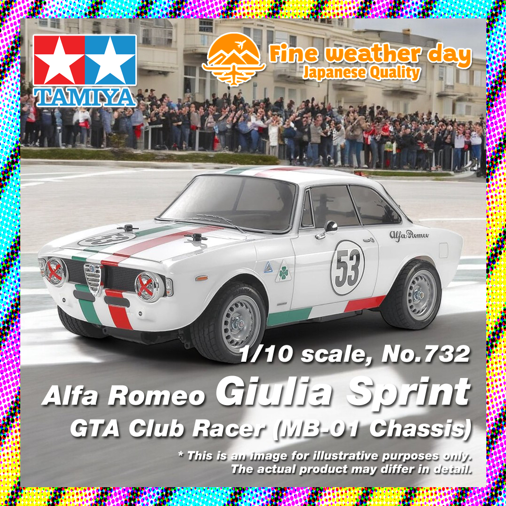 Tamiya 1/10 Electric RC Car Series No.732 Alpha Romeo Giulia Sprint GTA ...