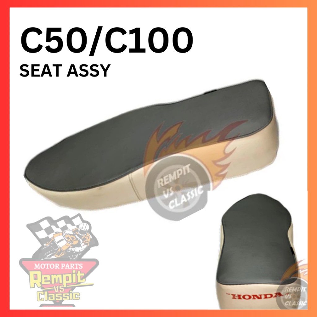 REMPIT Honda Bulat C50 / C100 (White) Seat | Shopee Malaysia