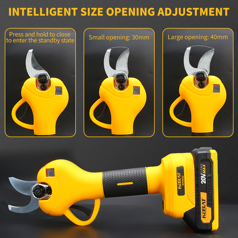 KEELAT KPS002 40mm Brushless LED Pruning Shears Electric Pruner ...