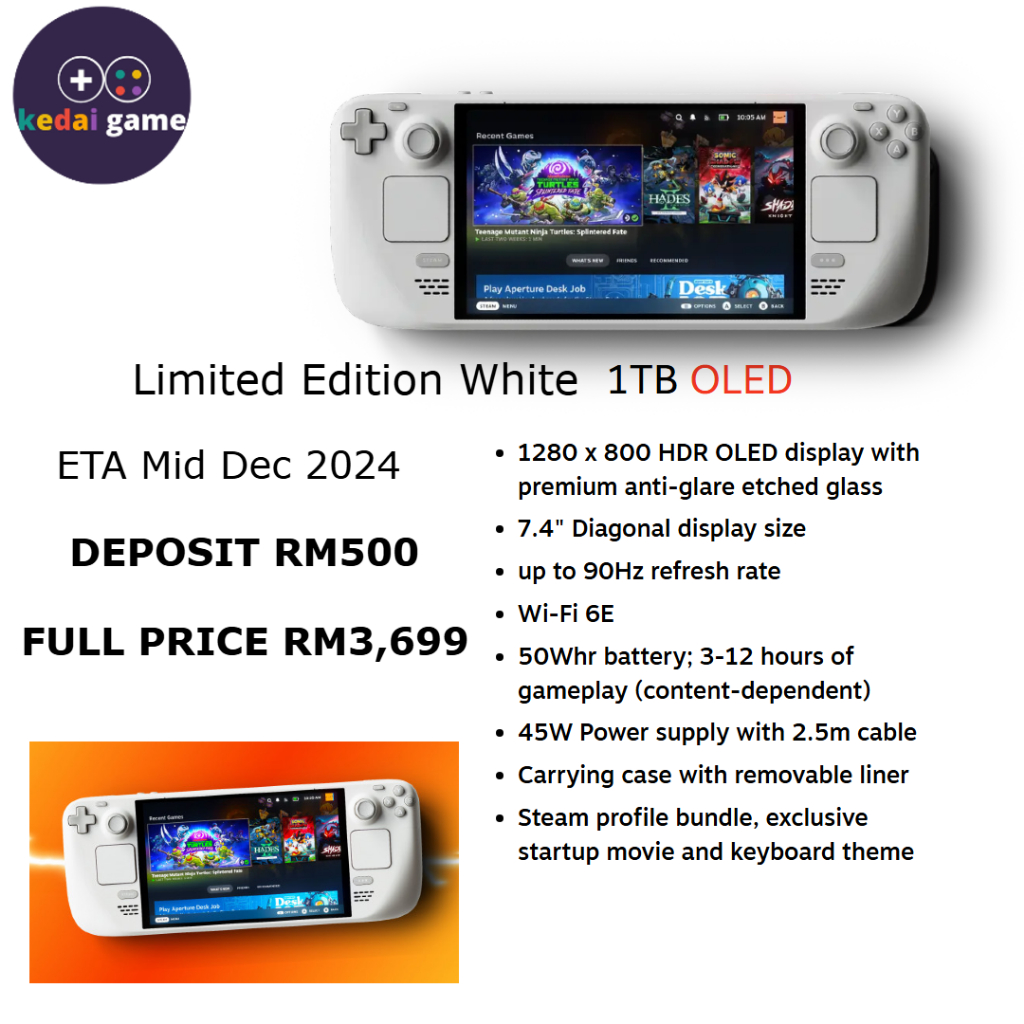 Cheapest Steam Deck OLED Valve Brand New Local Stock (512GB 1TB