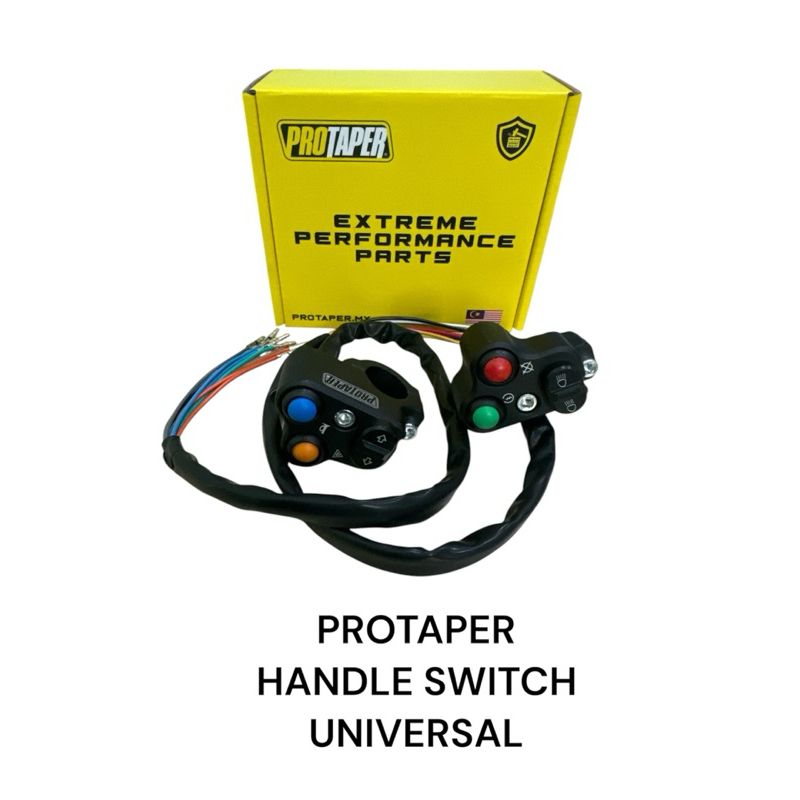 Handle switch Universal Motorcycle with double signal Protaper | Shopee ...
