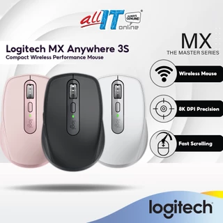 Logitech MX Anywhere 3S Compact Wireless Performance Mouse | 8K DPI | Fast Scrolling | Programmable Buttons