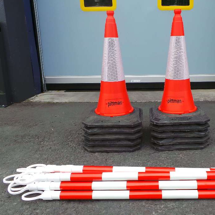 Expandable Retractable Cone Bar Traffic Safety Cone Bar Barrier 1 ...