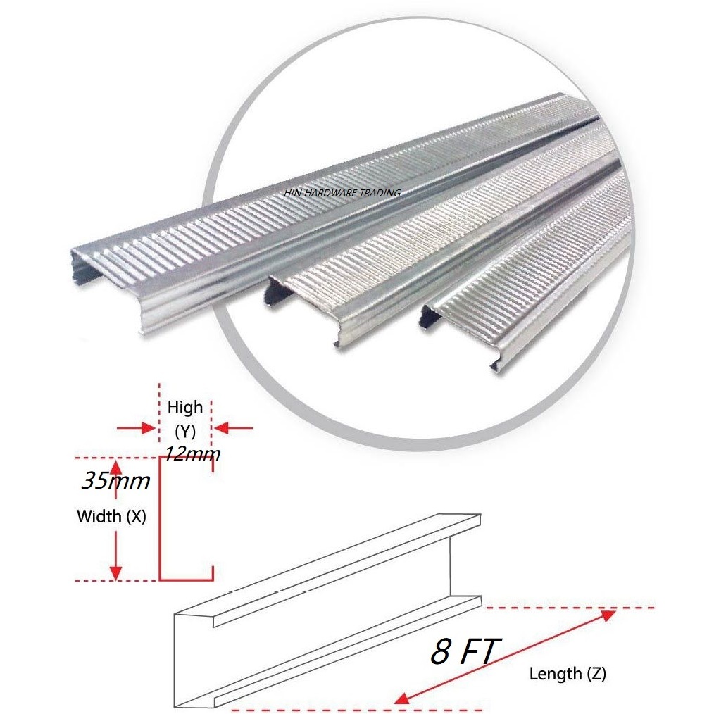 35mm x 8FT x 20pcs Besi Plaster Siling | Shopee Malaysia