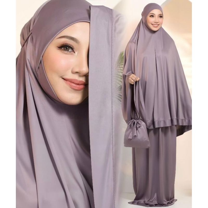 Telekung Solat Viscose Premium free beg | Shopee Malaysia
