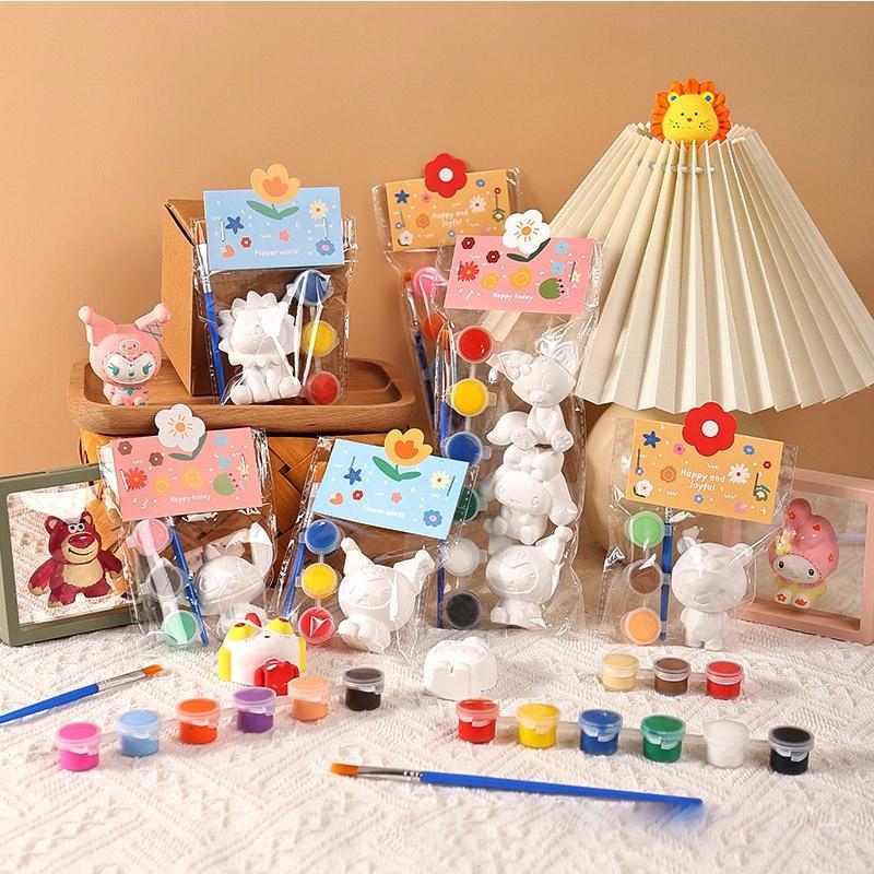 DIY Plaster Painting Cartoon Doll Handmade Paint Gypsum Powder Mould ...