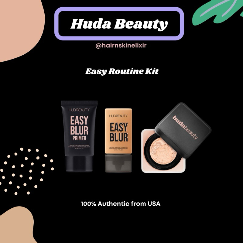 [100% Original From USA] Huda Beauty Easy Routine Kit, Loose Setting ...