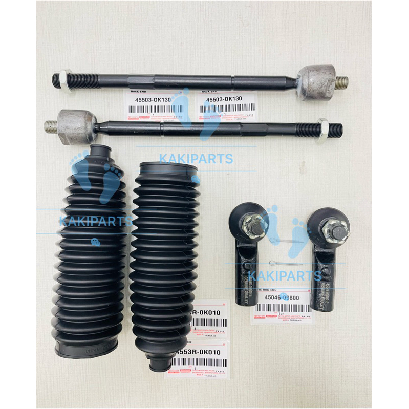 TOYOTA HILUX REVO GUN125 TIE ROD END / RACK END / STG BOOT (OEM ...