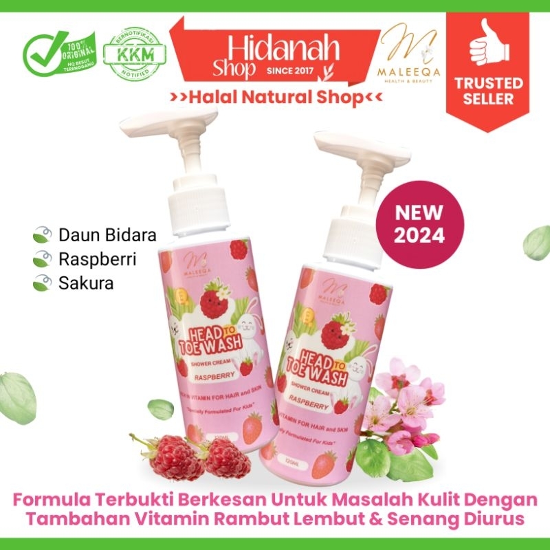 BeDara Shower Kids Head To Toe Mengandungi Aloe Vera, Daun Bidara ...