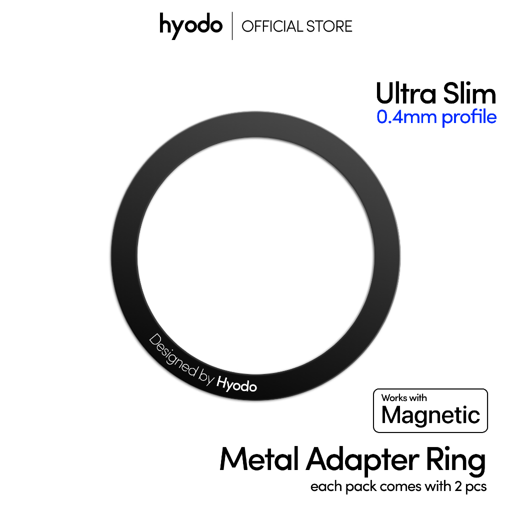 hyodo Metal Adapter Ring 2 pcs - MagSafe, Ring Adapter, Phone Holder ...