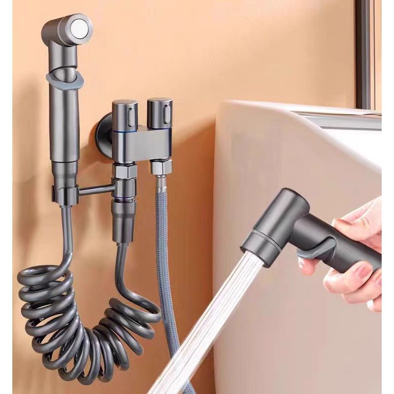 Bathroom Toilet Flushing Spray Gun Household Pressurized Toilet Washer ...