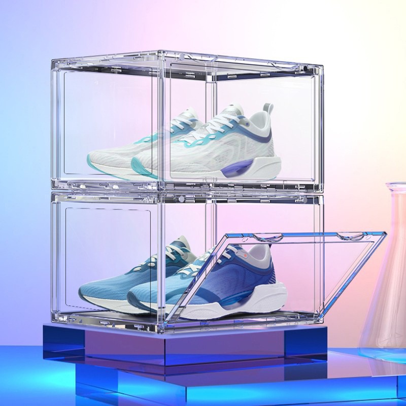 Acrylic Shoe Box Transparent Hard Case Shoe Box Storage Stackable Shoe ...