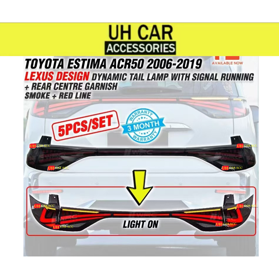 Toyota Estima ACR50 2006 - 2019 Lexus Design Dynamic Tail Lamp With ...