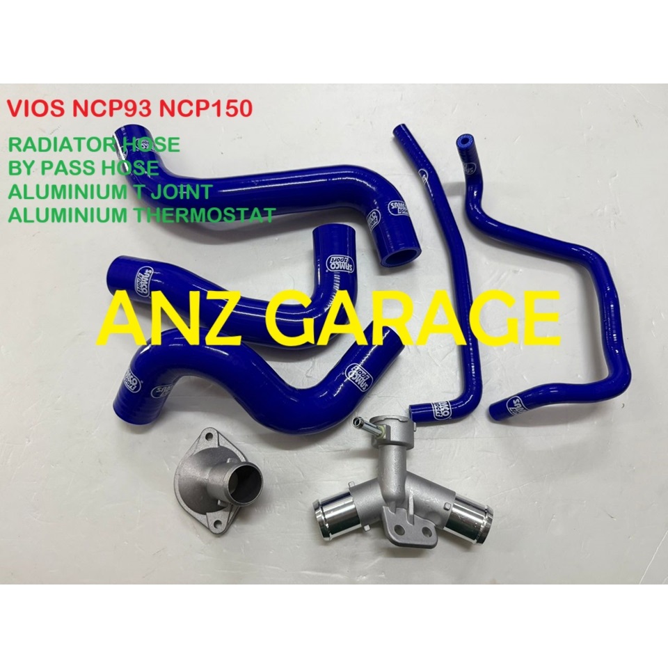 VIOS NCP93 NCP150 SAMCO RADIATOR HOSE COMPLETE BY PASS - ALUMINIUM T ...