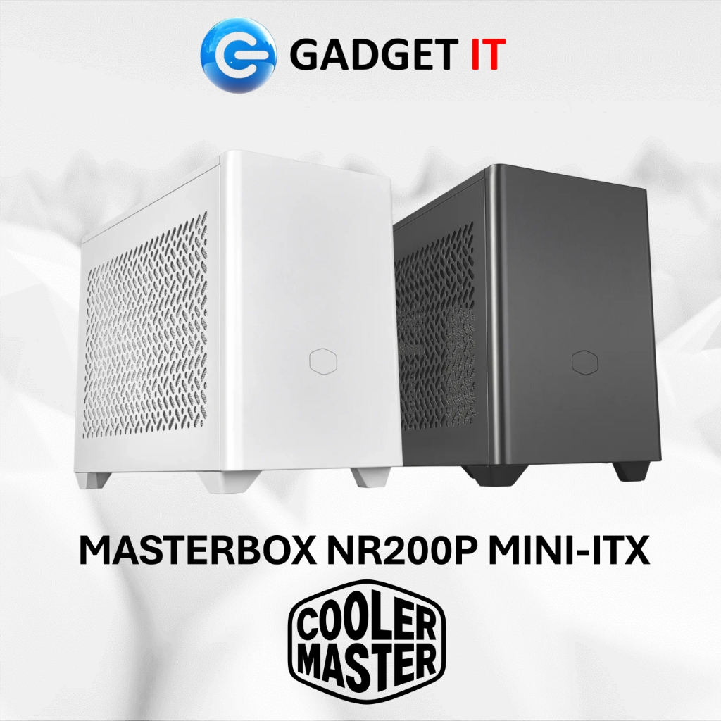 Cooler Master Masterbox Nr200p Mini Itx Pc Case Glass Side Panel Included Black White