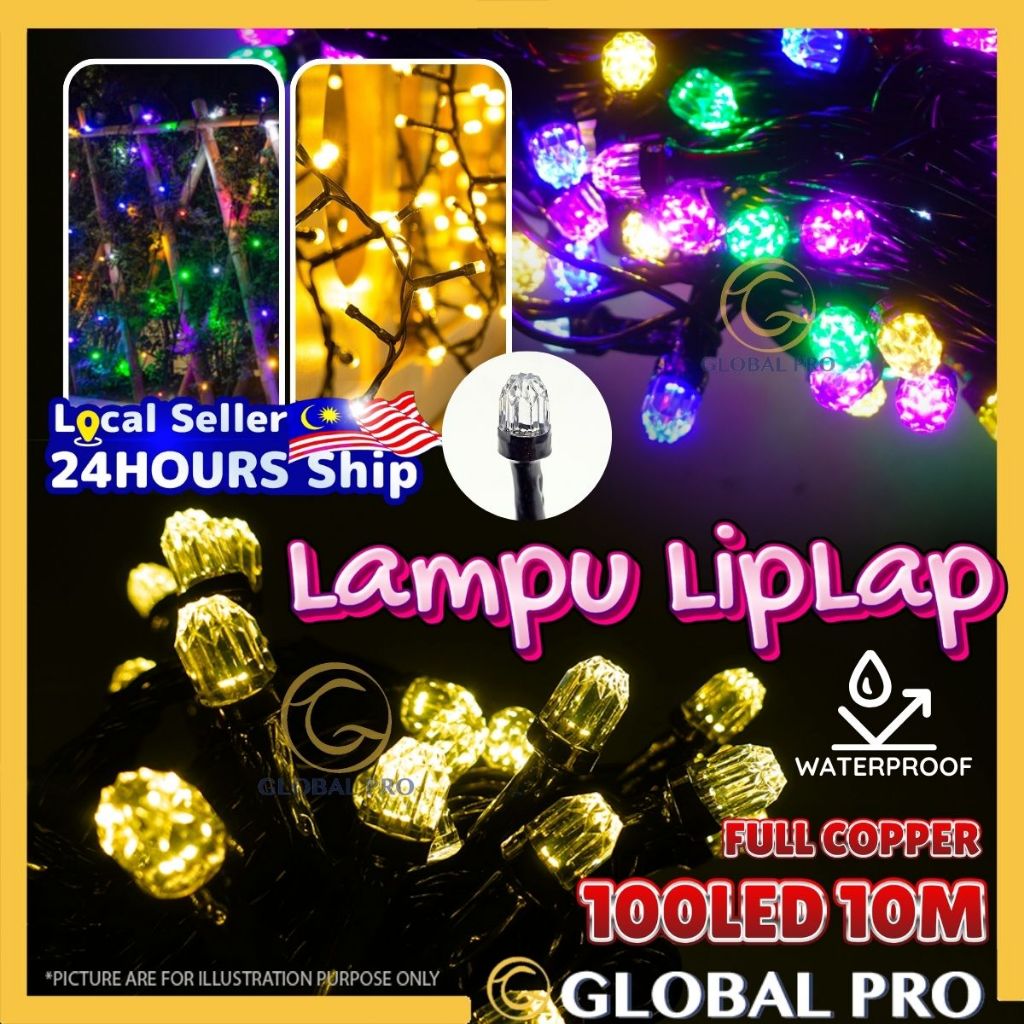 [FULL COPPER] 10MTR Diamond Hexagon Christmas Decoration Light LED CNY ...
