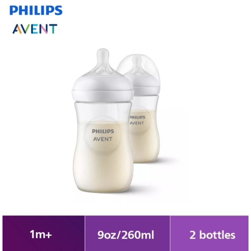 Avent Natural Response Feeding Bottle 260ml 2 Pack