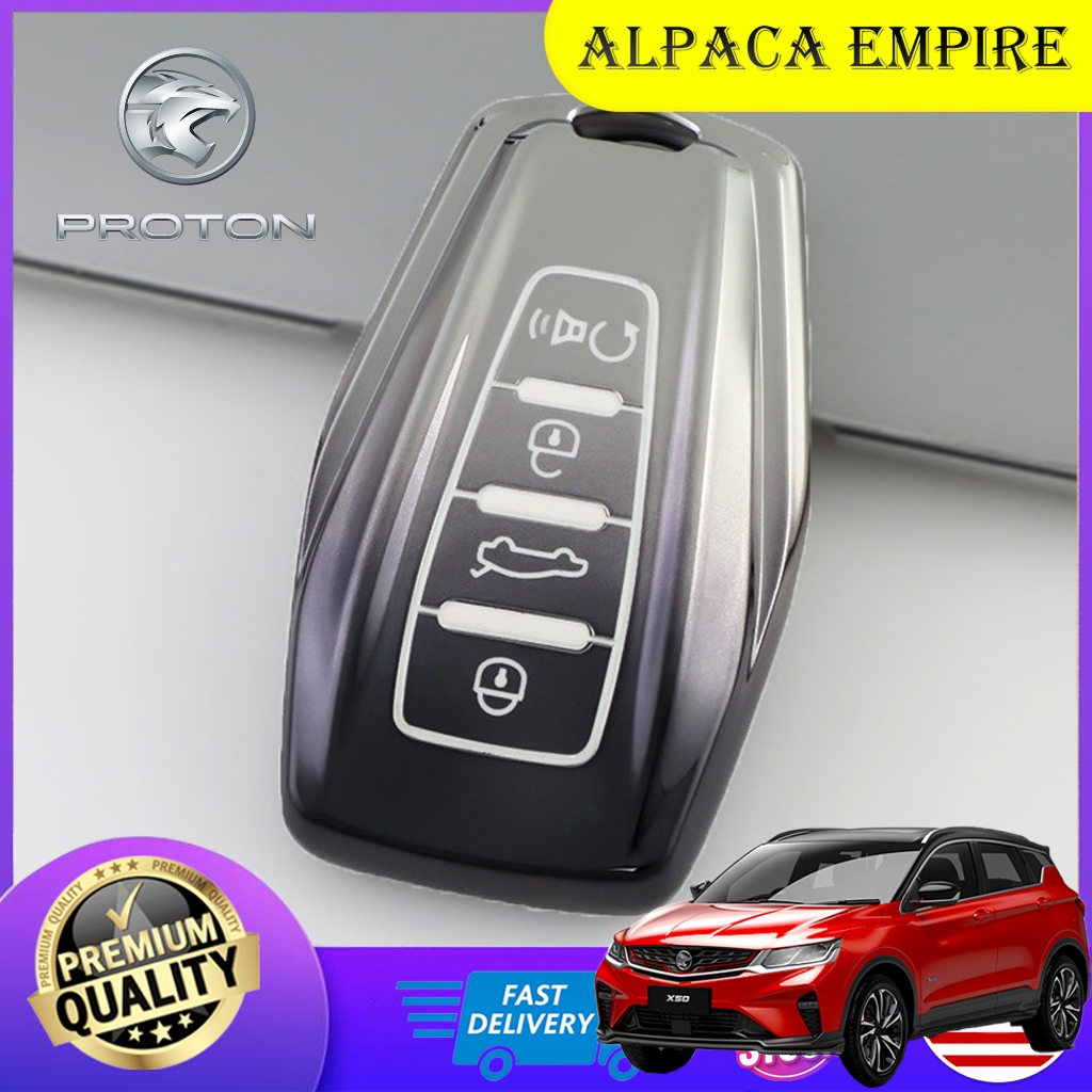 Car Key Cover Case Casing Kereta Proton X50 X90 Key Protection Chrome ...
