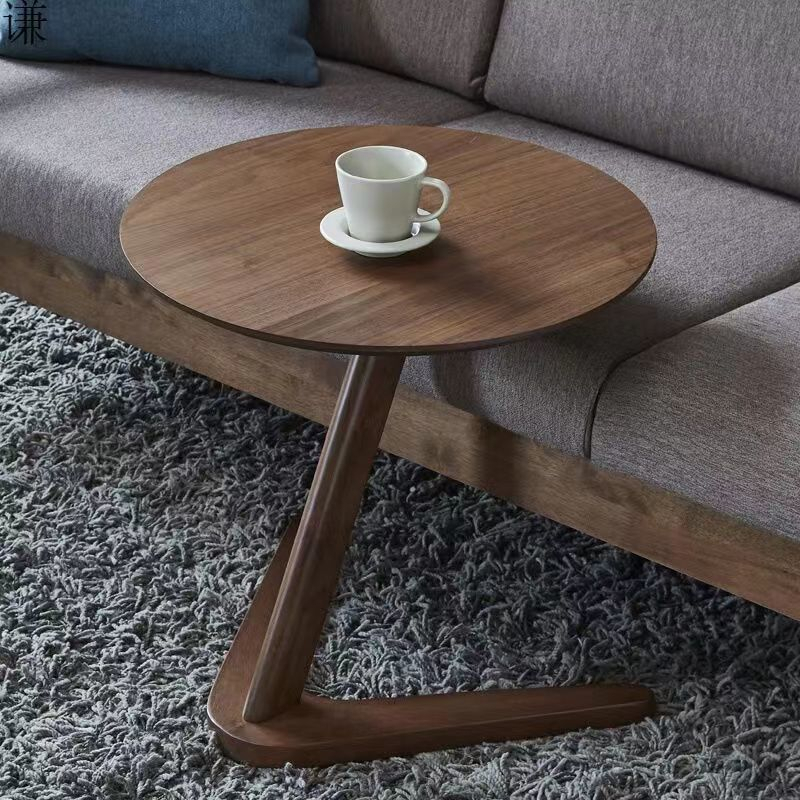 Home style solid wood side table sofa side table living room small ...