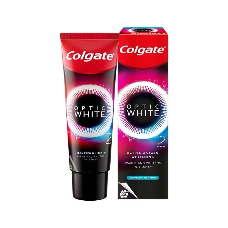 Colgate Optic White O2 Oxygen Whitening Toothpaste 85g (Exp: 07/2026 ...