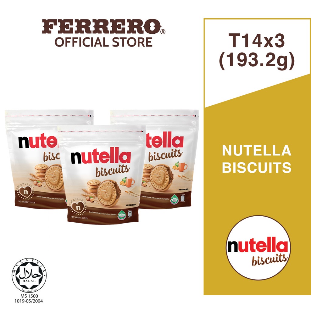 Bundle of 3 - Nutella Biscuits 193.2g (T14) | Shopee Malaysia