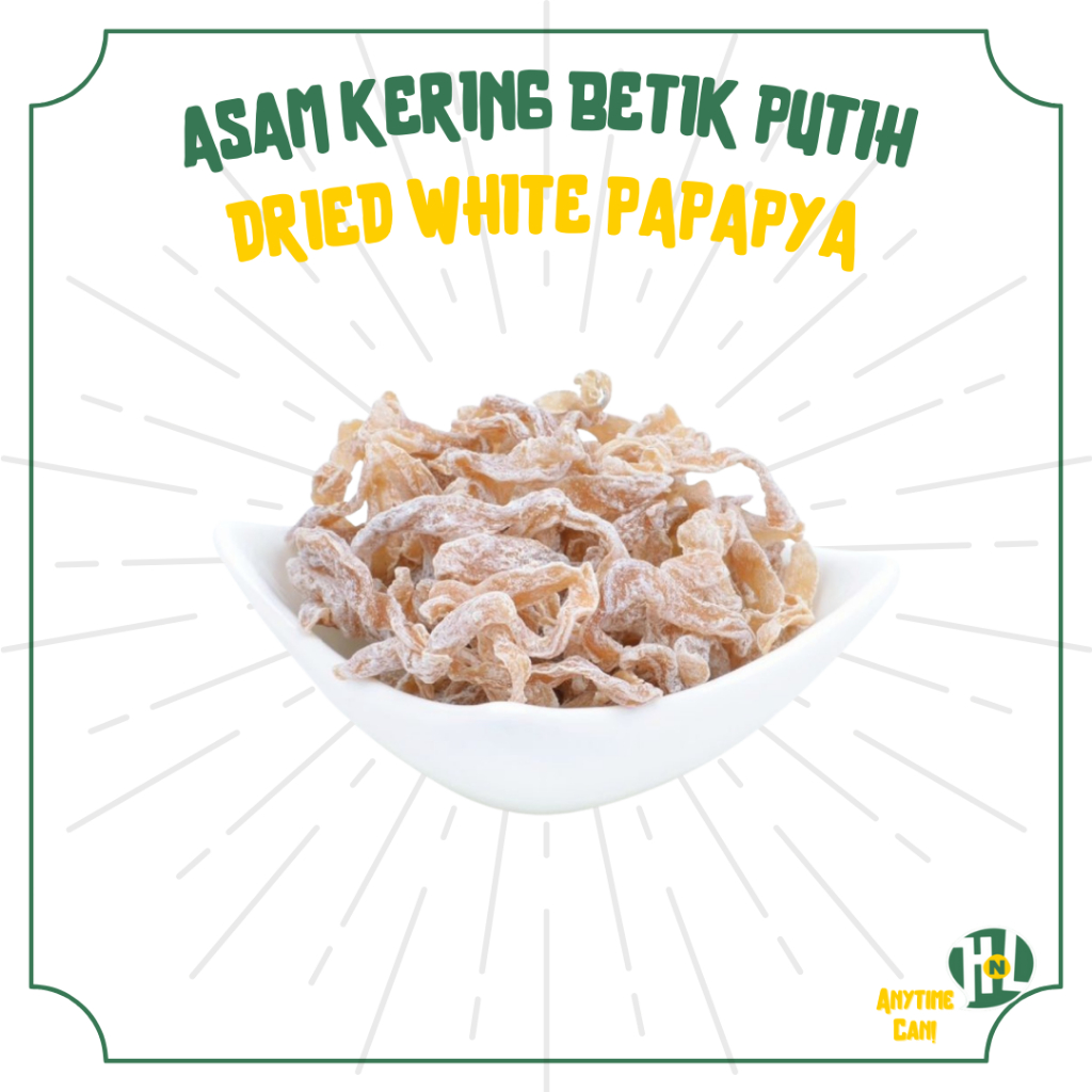 [HALAL] Asam Kering Betik Putih 150g / Dried White Papaya 150g | Asam ...