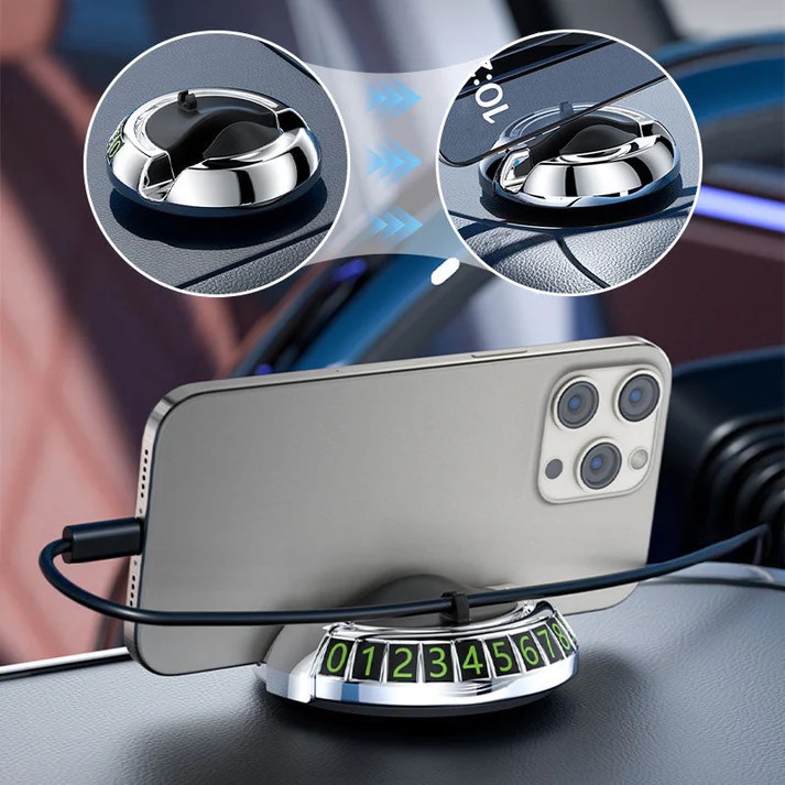 360° Rotatable Car Dashboard Mount, ABS Material, Waterproof, Multi ...