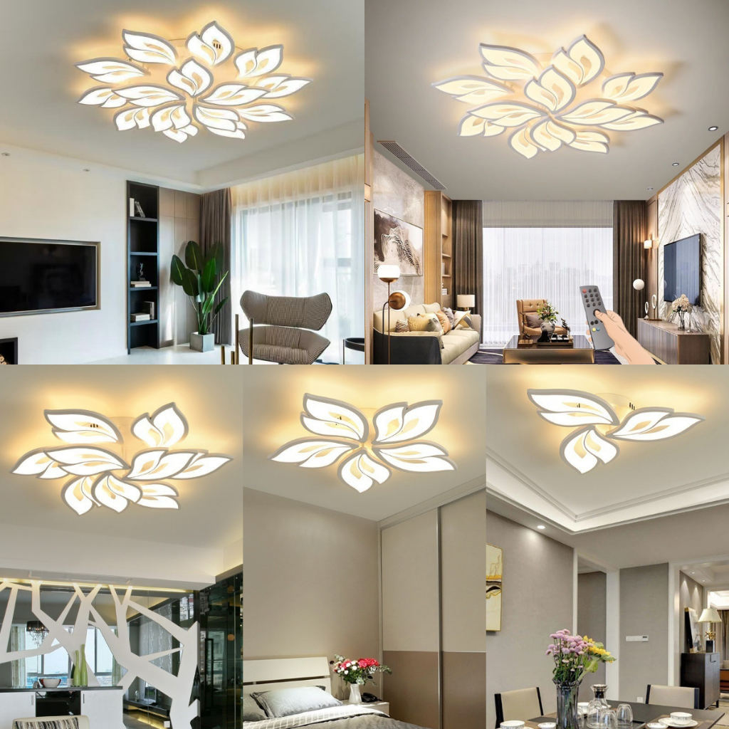 Ceiling light modern simple LED three color ceiling light household ...