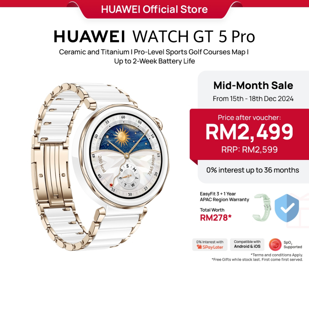 HUAWEI WATCH GT 5 Series Smartwatch All New Running and Cycling Experience Sharp Edged Design Shopee Malaysia