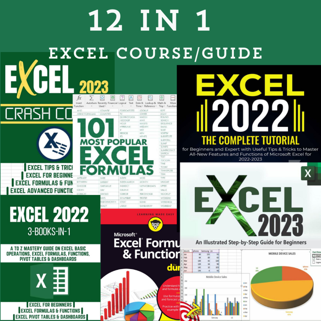 Excel Course Formula Guide Step by step 12 in 1 Master Course | Shopee ...