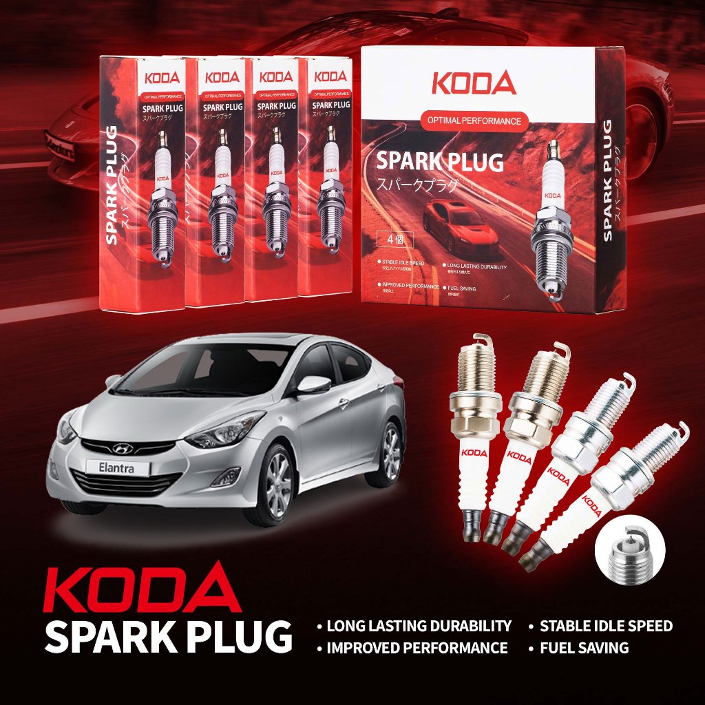 KODA Iridium Spark Plug Hyundai Elantra MD 1.8 Nu G4NB 2011-2016 ...