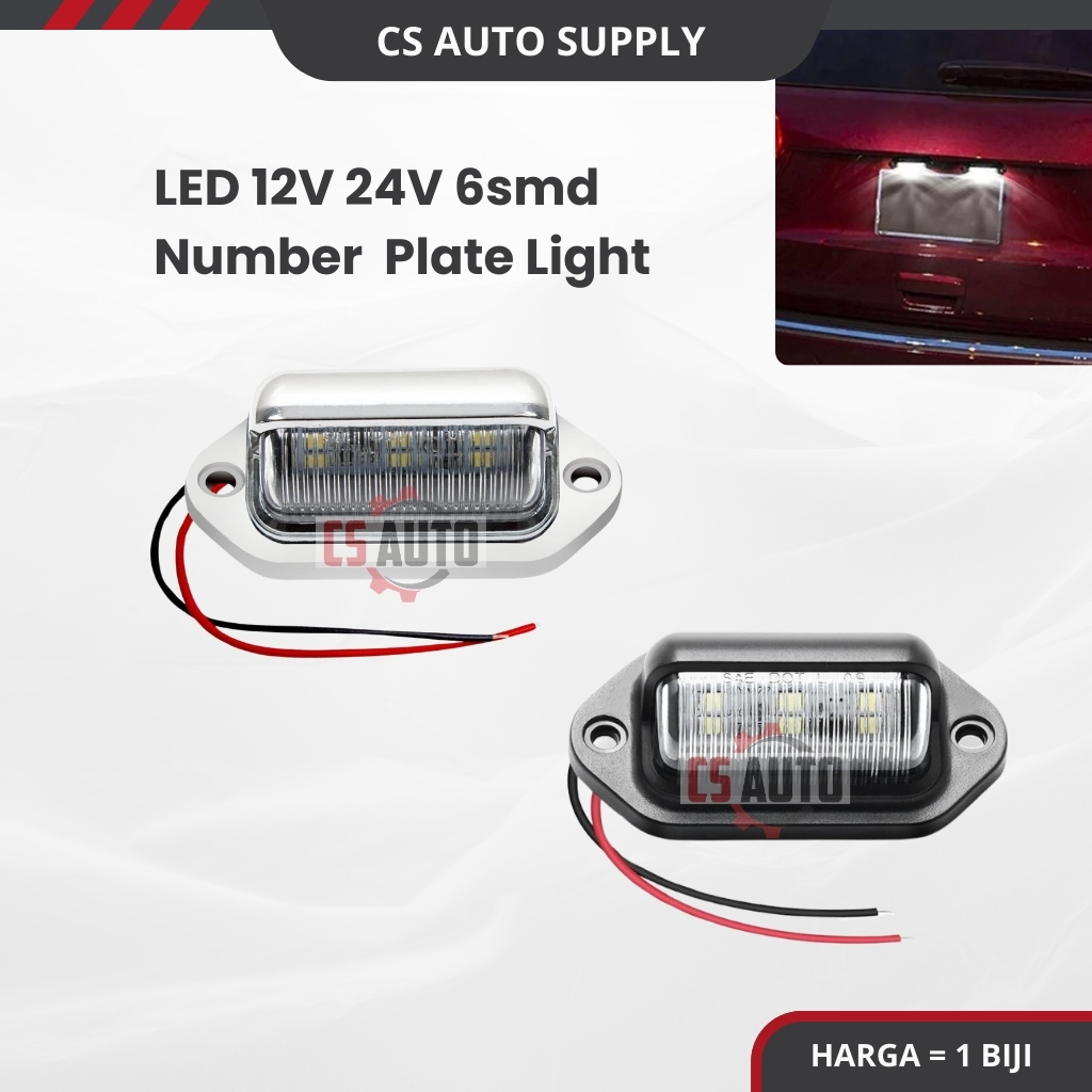 CS 1pc LED 12V 24V 6smd License Plate Number Tag Light CS 1pc LED 12V ...