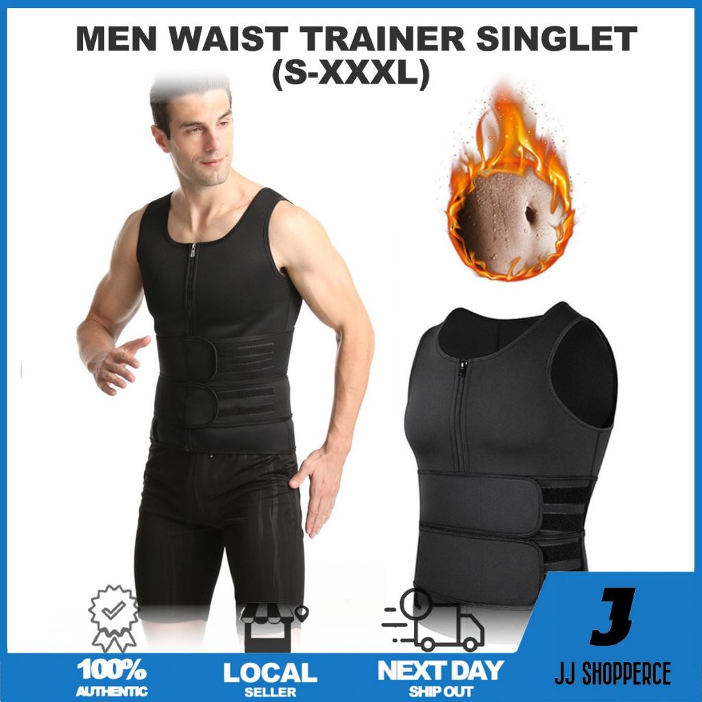 Men's Shapewear Sauna Vest Weight Loss Body Shaper Waist Trainer