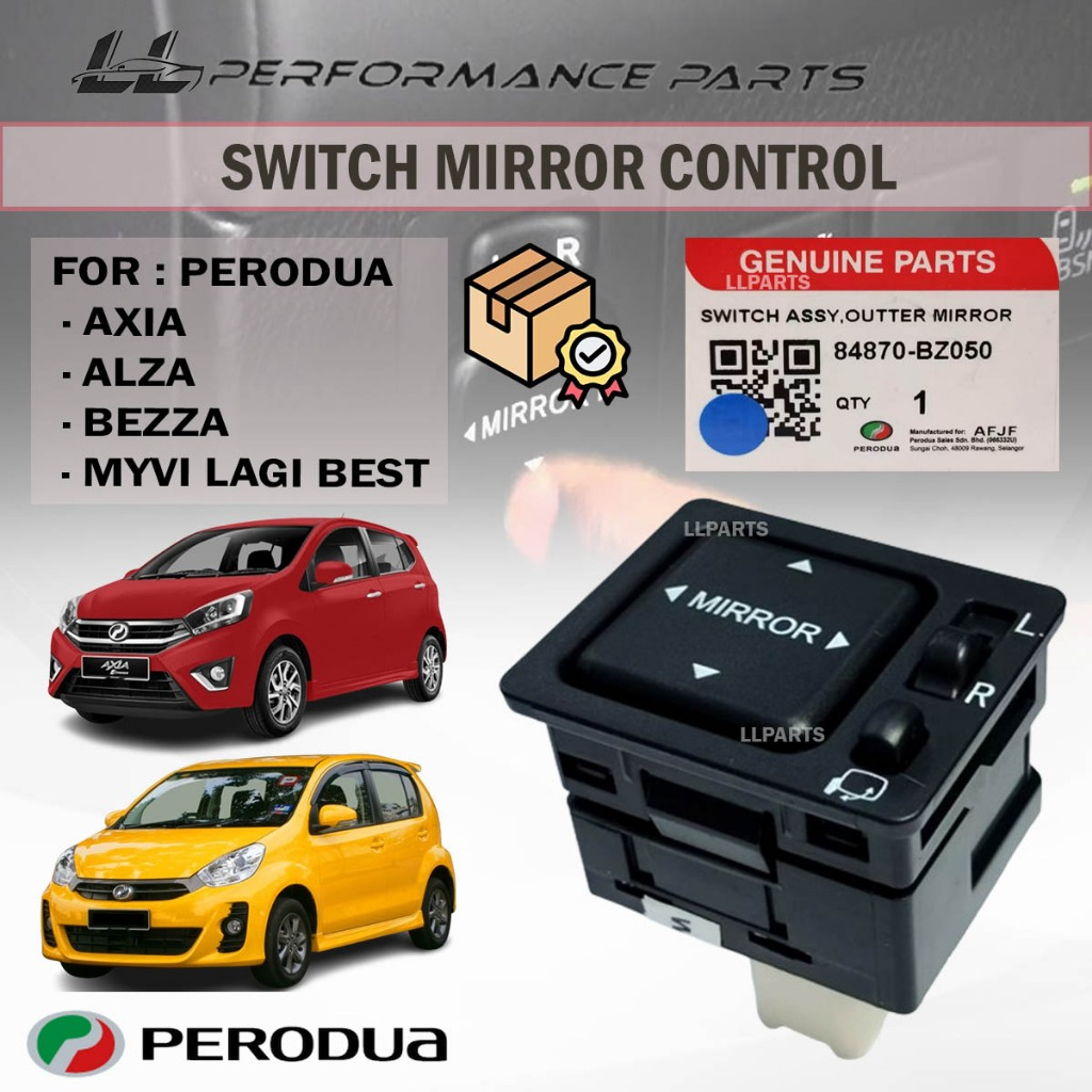 Original Perodua Myvi Lagi Best Alza Axia Bezza Door Mirror Side Mirror ...